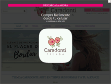 Tablet Screenshot of mariapaulacaradonti.com.ar